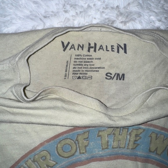 Van Halen Tour of the World 1984 Beige T-Shirt - Picture 4 of 4